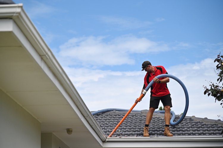 Professional,Gutter,Cleaner,(young,Adult,Male,Age,25-35),Cleaning,Gutters